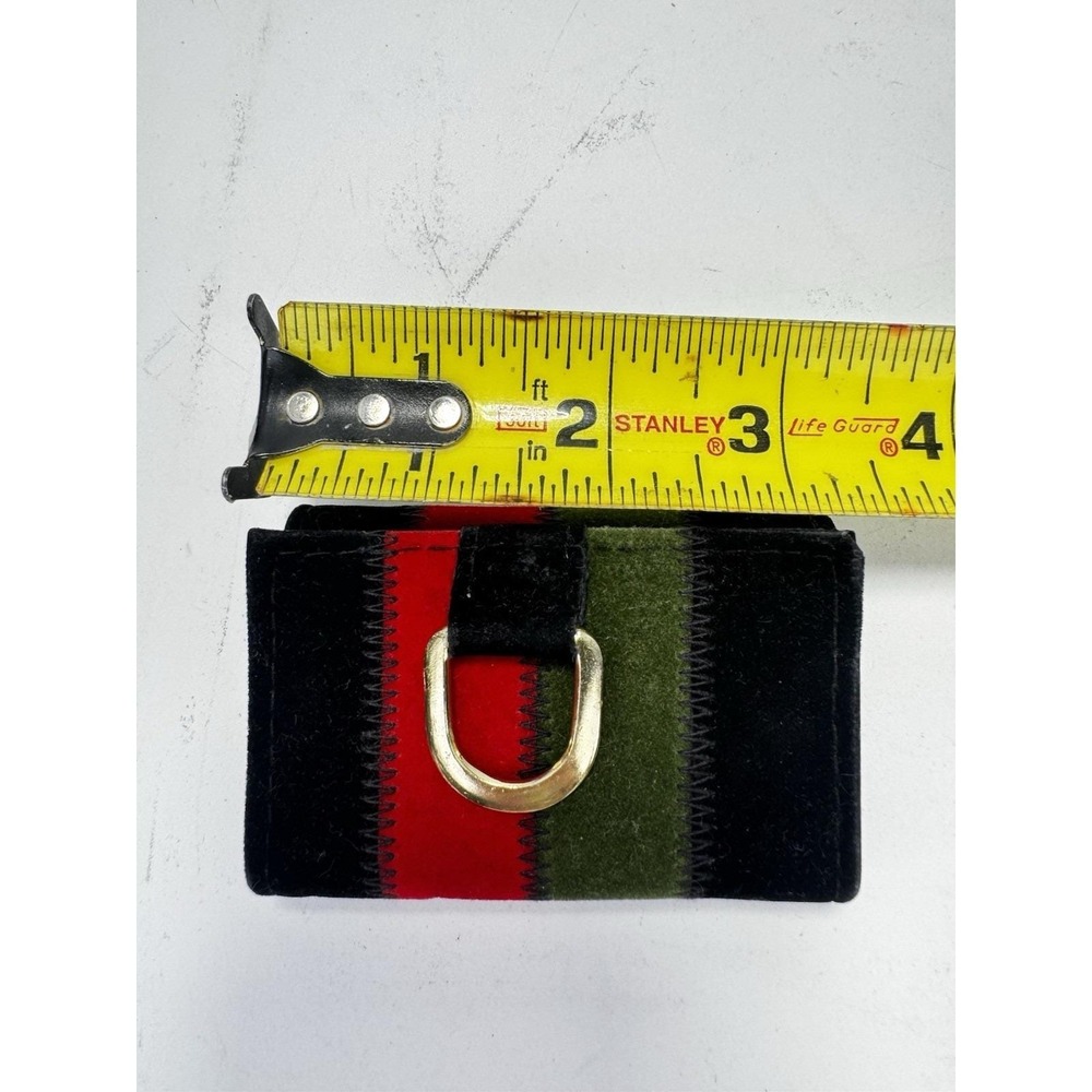 Velvet Red Black Green Multi Key Case Hong Kong Vintage W/ Plastic Display Keys - Picture 6 of 7